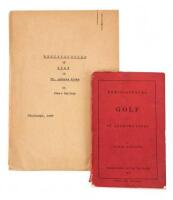 Reminiscences of Golf on St. Andrews Links