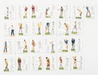 Player’s Cigarettes picture cards “Golf” series, complete, Nos. 1-25