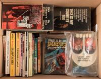 Box of first edition paperbacks, most Science Fiction or Mysteries.