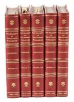 Quarterly of the Society of California Pioneers - Volumes 1 through 10