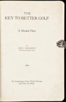 The Key to Better Golf: A Mental Plan