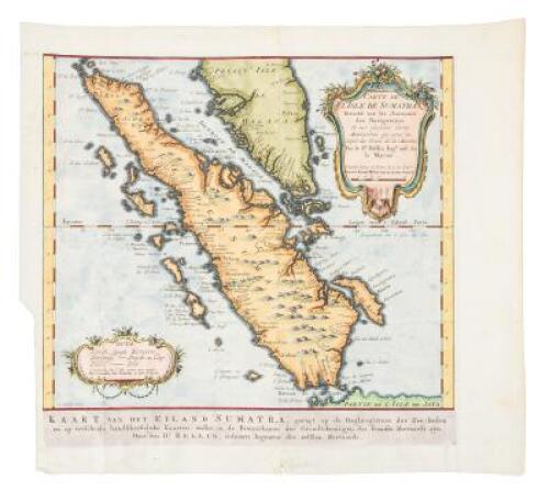 Carte de l'Isle de Sumatra Dressee sur les Journaux des Navigateurs et sur Plusieurs Cartes Manuscrites qui sont au Depot des Plans de la Marine