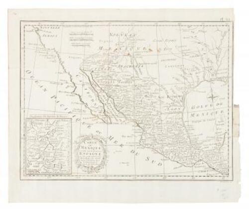 Carte du Mexique ou de la Nouvelle Espagne ou l'on Peut Suivre les Mouvemens des Costes. Pour l'Histoire de l'Amerique par le Dr. Robertson