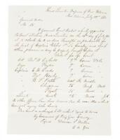 Manuscript orders convening a General Court Martial in New Orleans by Union forces