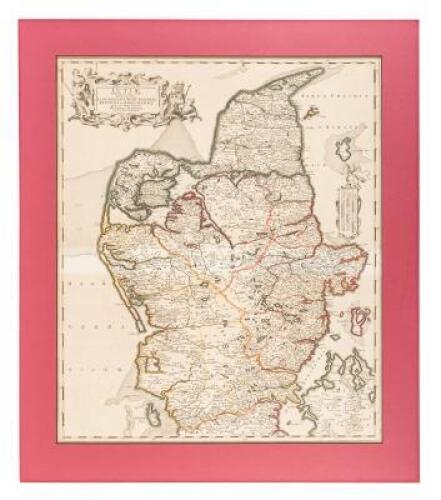 Map of Jutland and two plans of Copenhagen, offered together