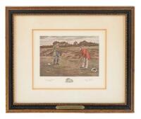 Five collectible prints from the Golf Collectors Society, 1972-1976