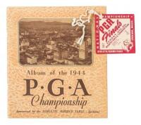 1944 PGA Championship program and Admission Ticket.