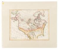 Carte des parties nord et ouest de L'Amérique dressée d'apres les relations les plus authentiques par M... en 1764, Nouvelle édition reduite par M. de Vaugondy en 1772