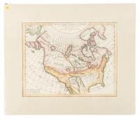 Carte des parties nord et ouest de L'Am&eacute;rique dress&eacute;e d'apres les relations les plus authentiques par M... en 1764, Nouvelle &eacute;dition reduite par M. de Vaugondy en 1772