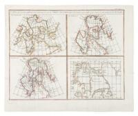 Carte qui represente les differentes connnoissances que l'on a eues des Terres Arctiques depuis 1650 jusqu'en 1747...