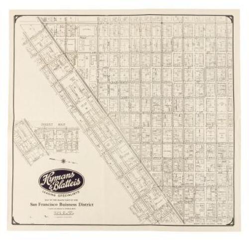 Hymans & Blatteis Map of the Major Part of the San Francisco Buisness [sic] District