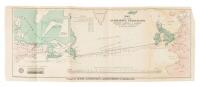 Map of the submarine telegraph between America & Europe with its various communications on the two continents