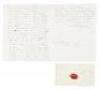 Civil war era letter from Milton Latham with mention of Benjamin Holladay - 2