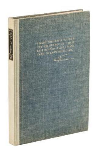 Mr. President: The First Publication from the Personal Diaries, Private Letters, Papers, and Revealing Interviews of Harry S. Truman, Thirty-Second President of the United States of America - inscribed by Harry S. Truman