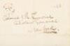 Fugitive slave as New York soldier in the War of 1812 - Autograph Letter Signed - 2