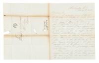 Legal problem of slave woman brought from Virginia to Washington DC by future Confederate Postal executive &ndash; Autograph Letter Signed