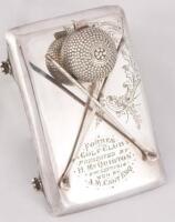 Silver plated inkwell from Forres Golf Club
