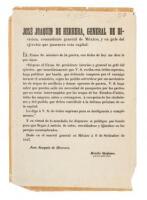 Jos&eacute; Joaquin de Herrera, general de division, comandante general de Mexico, en gefe del ej&eacute;rcito que guarnece esta capital.