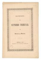 Manifiesto del Supremo Tribunal de Guerra y Marina.