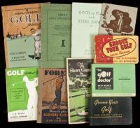 Ten wrapper-bound golf instruction volumes