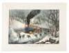 American Railroad Scene: Snow Bound