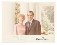 Color photograph inscribed by Pat and Richard Nixon