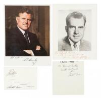 Inscribed photographs of Richard Nixon and Ted Kennedy