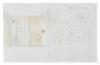 1852 Gold Rush letter with original pencil drawing of two miners