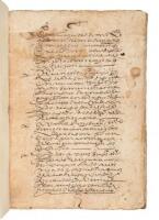 Manuscript file on widow nun in 17th century Mexico, who is selling extensive properties in Mexico City