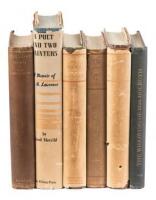 Five volumes by D.H. Lawrence and a memoir