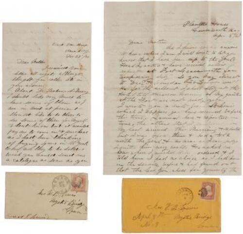 Two Autograph Letters Signed from an Army Doctor in the West, 1867