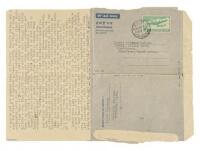 Typed Letter Signed by Allen Ginsberg to Lizzie Lehrman Rubens Gold Williams, Written in Calcutta, India, Dated June 29, 1962