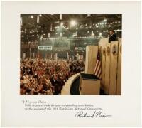 WITHDRAWNPhotograph from the 1972 Republican National Convention, signed by Richard Nixon