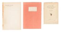 3 rare imprints of Japanese-American poetry - 2 Stanford private press limited editions