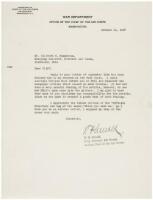 Typed Letter, signed, regarding a troublesome newspaper article