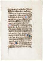 Manuscript leaf on vellum, likely from a breviary or liturgical text