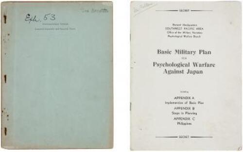 Two US Military documents, 1941-1945