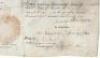 Dual Signed Ships Papers which originally noted that this brig had no guns mounted when issued, then quickly had two guns, then four guns mounted to combat piracy in the West Indies - 2
