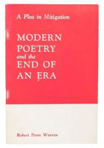 A Plea In Mitigation: Modern Poetry And The End Of An Era