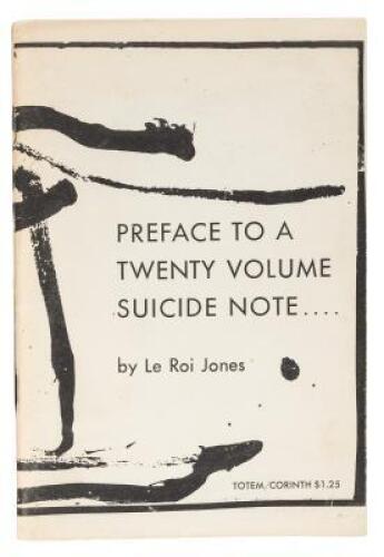 Preface to a Twenty Volume Suicide Note....