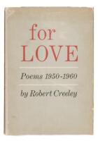 For Love: Poems, 1950-1960 - review copy, with postcard signed by Robert Creeley