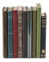 Nine first and early editions of works of George Sterling, inscribed and signed by Sterling