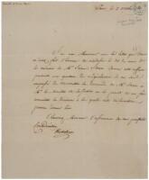 Letter signed by Armand Richelieu