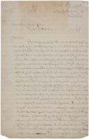 Autograph Letter signed by T.M.G. Brown, a disabled veteran, to President Andrew Johnson, requesting a government job