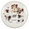 PARKER: Norman Rockwell 100th Anniversary 1888-1988 Porcelain Collector's Plate: Three Vignettes