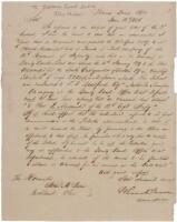 Autograph letter, signed to Supreme Court Justice John McLean - from the General Land Office