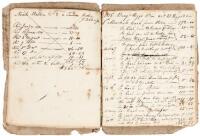 Manuscript accounts ledger of Benjamin Riggs, a prominent Maine businessman