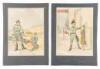 Four color prints depicting Nazis and their oppressive actions - 2