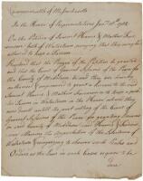 Manuscript Copy of a license for a tavern in Waterton, Massachusetts, the original of which was signed by John Hancock and Samuel Adams