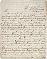 Autograph Letter, signed, as Solicitor of the Treasury